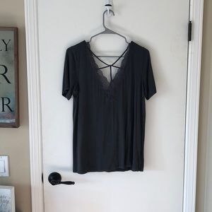 American Eagle lace soft and sexy tee